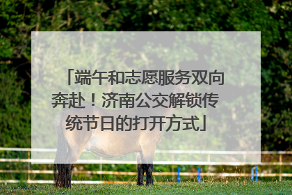 端午和志愿服务双向奔赴！济南公交解锁传统节日的打开方式